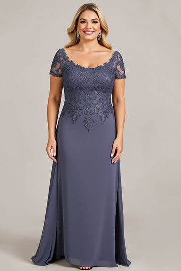 Twilight Chiffon Lace Plus Size Mother of the Bride Dress